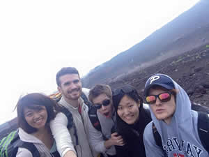 Descending Fuji